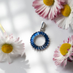 Silver round pendant - Image 2