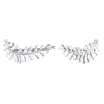 Silver climber-earrings E-8096