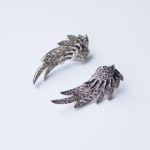 Срібні сережки крила Е-7953 - Image 3