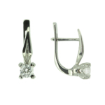 Diamond white gold earrings E-6749