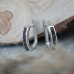 Серьги из белого золота 585 пробы с раух-топазами ERt-6122w — изображение 2