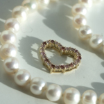 A Heart pendant with rhodolites P-00808 - Image 3