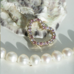 A Heart pendant with rhodolites P-00808 - Image 4
