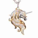 Luxury silver Unicorn pendant P-7828