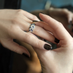 Silver sapphire ring R-15089 - Image 2