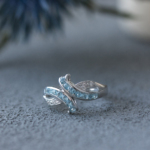 Серебряное кольцо с топазом R-6116