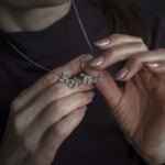 Silver necklace "Happy Mom" N-00240 - Image 2