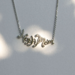 Silver necklace "Happy Mom" N-00240 - Image 3