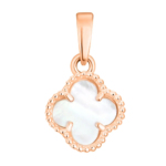 Golden pendant with mother-of-pearl "Clover" small size