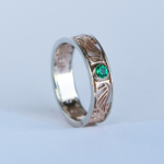 Wedding ring "Wings of infinity"