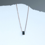 Golden laconic sapphire necklace N-00823 - Image 2