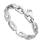 White gold chain-looking ring - Image 2
