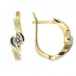 Серьги из желтого золота 585 пробы с бриллиантами ED-6277y — изображение 3