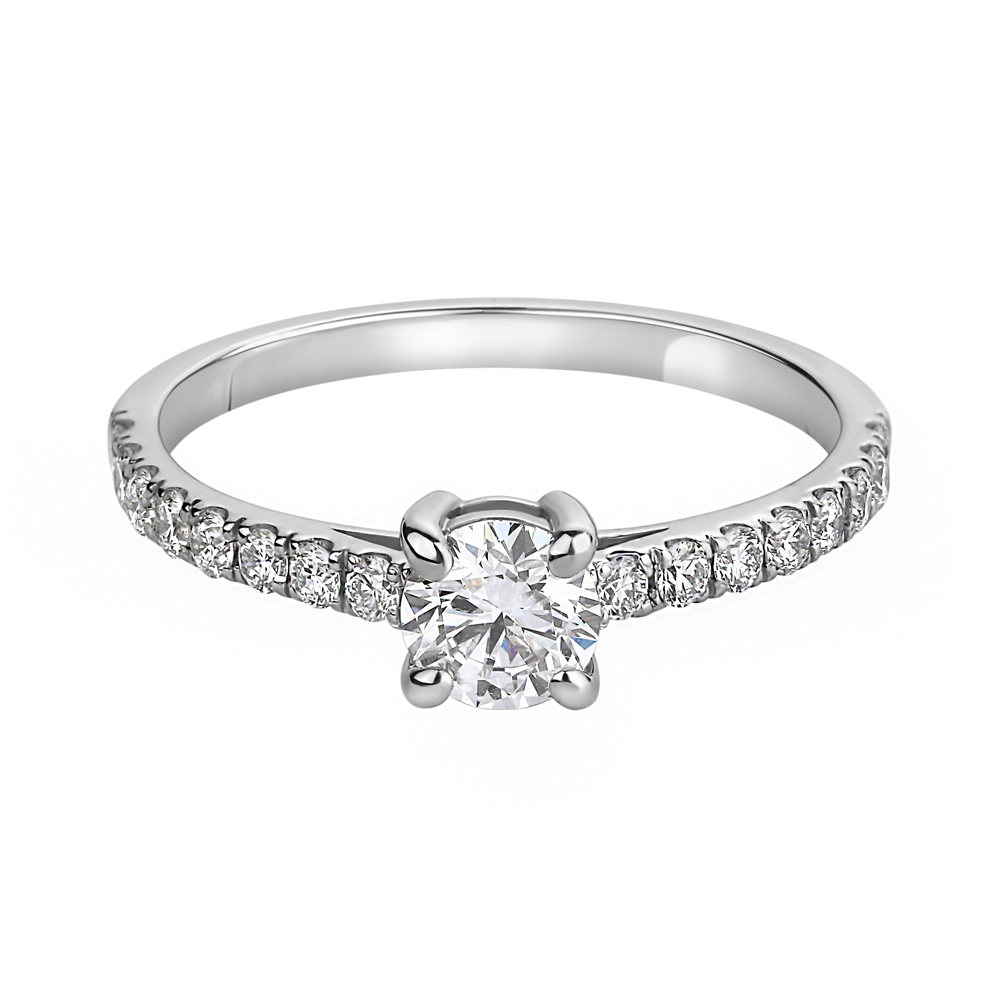 Rosalynn — кольцо с 0.5 карат лабораторным бриллиантом в белом золоте