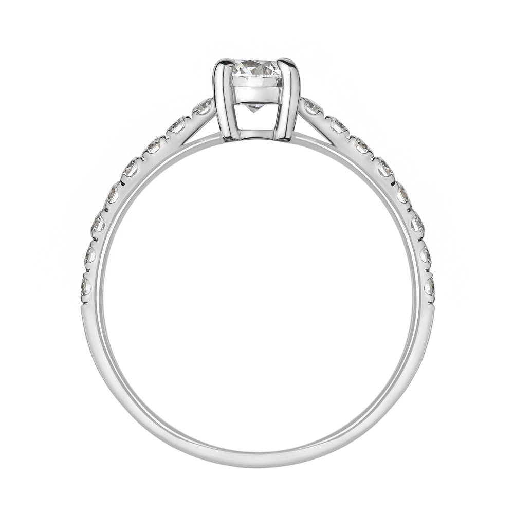Rosalynn — кольцо с 0.5 карат лабораторным бриллиантом в белом золоте — изображение 3